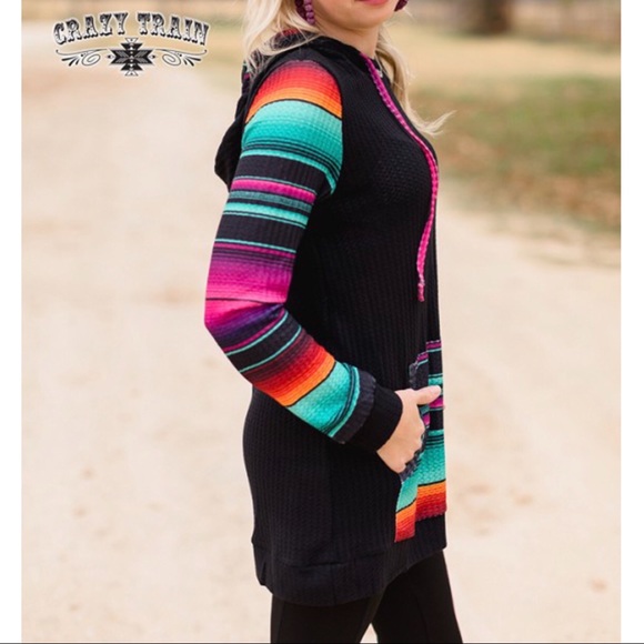 ONE LEFT! Sz Lrg⭐️ Crazy Train Fun Haver Hoodie ⭐️ - Picture 3 of 12